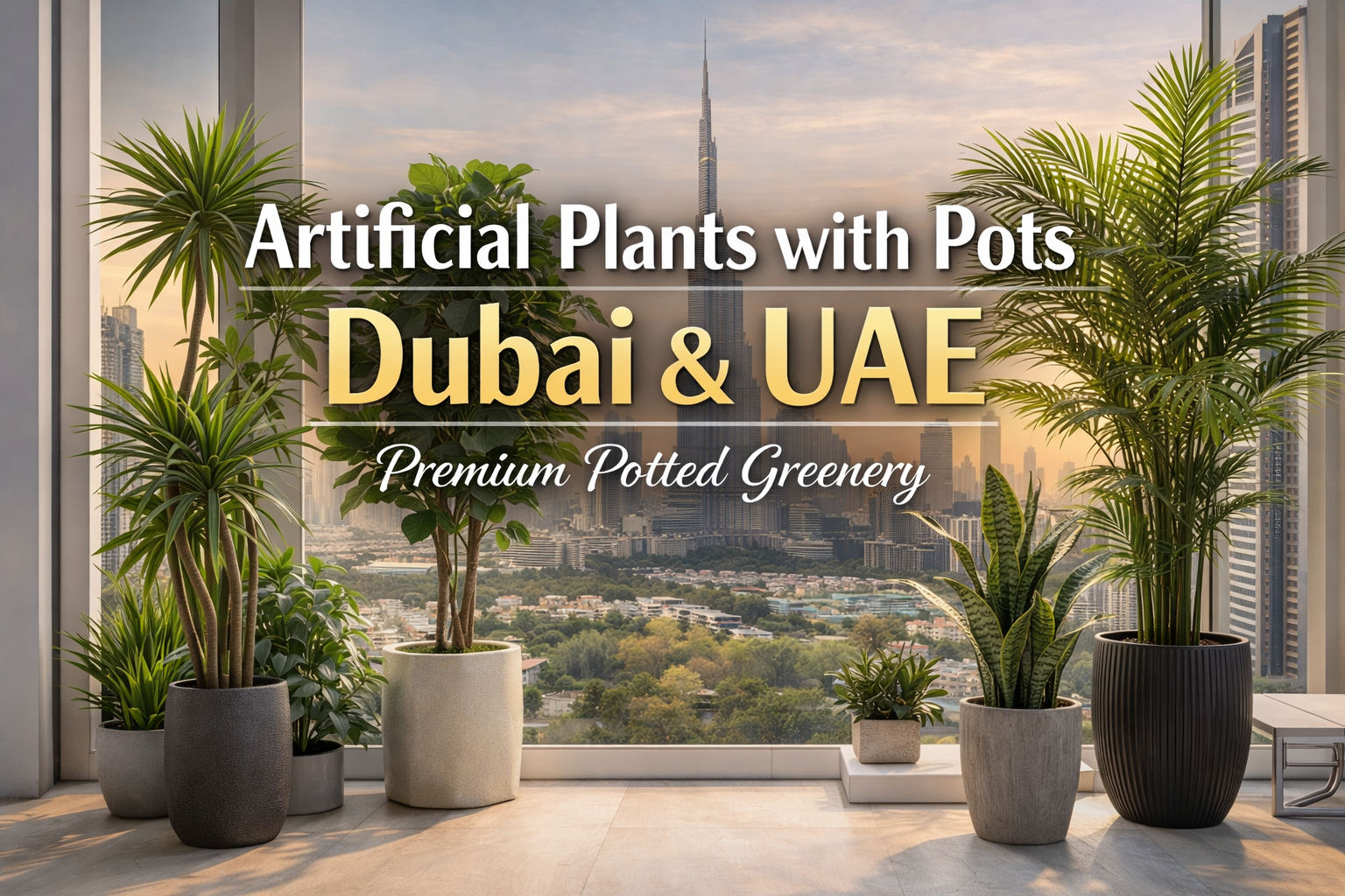 Artificial Plants with Pots Dubai & UAE | Premium Potted Greenery
