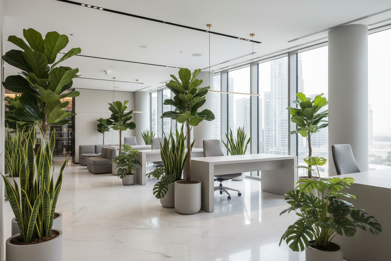 Large Artificial Plants Indoor in UAE: The Perfect Luxury Green Décor for Modern Spaces